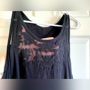 Torrid size 3 Black with Lace Tank Top!